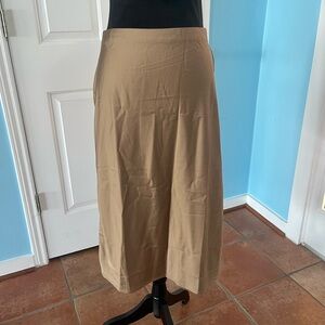 NWT J. Crew Gwyneth slip skirt Gold/Tan Sz Small